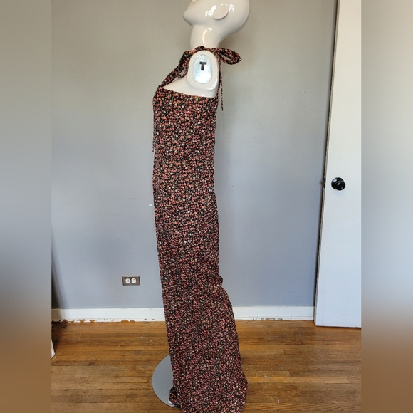 Boohoo Plus Ditsy Floral Wide Leg Jumpsuit, BNWT, Size 18 - Picture 8 of 11